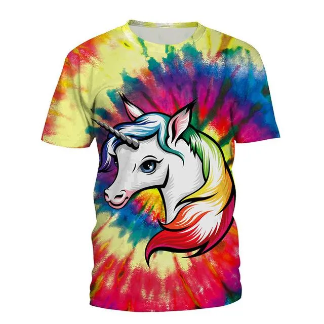 3D Rainbow Unicorn Shirt