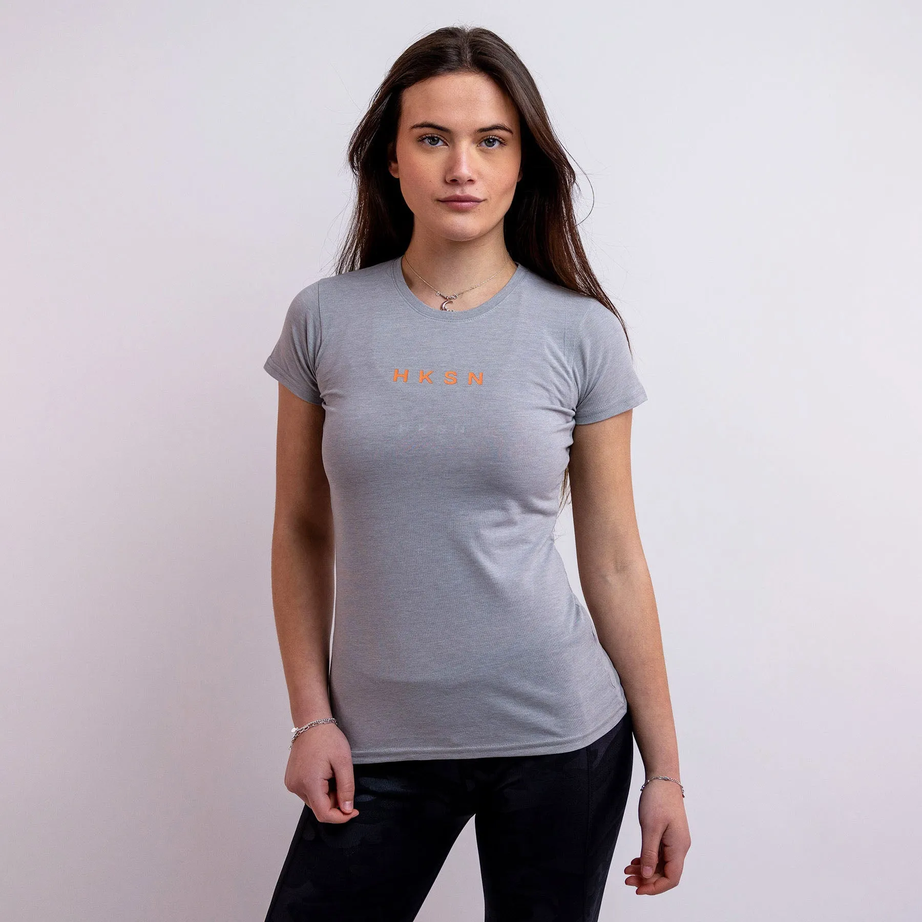 'Accent' Silver and Coral Training T-Shirt