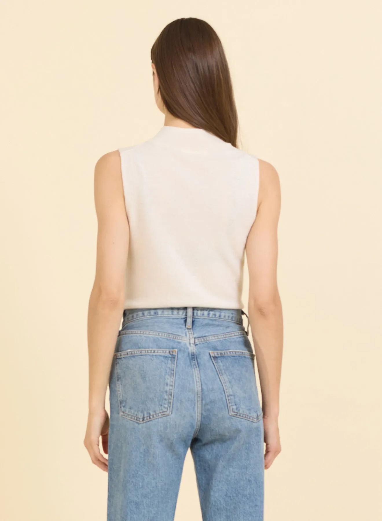 Amari Cashmere Tank - Ivory
