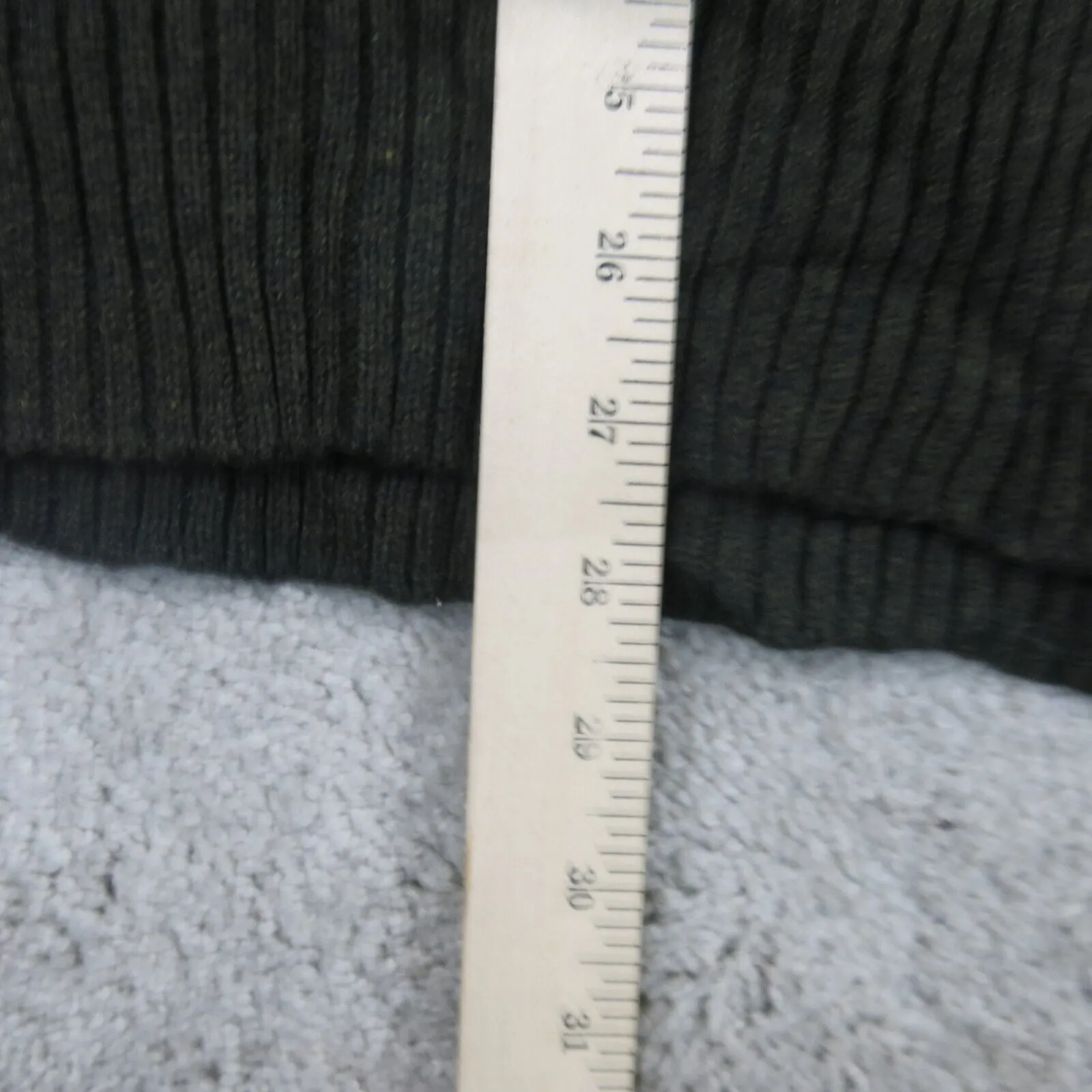 American Eagle Mens Striped Vest Sweater Vintage Fit Knitted V Neck Black SZ XXL