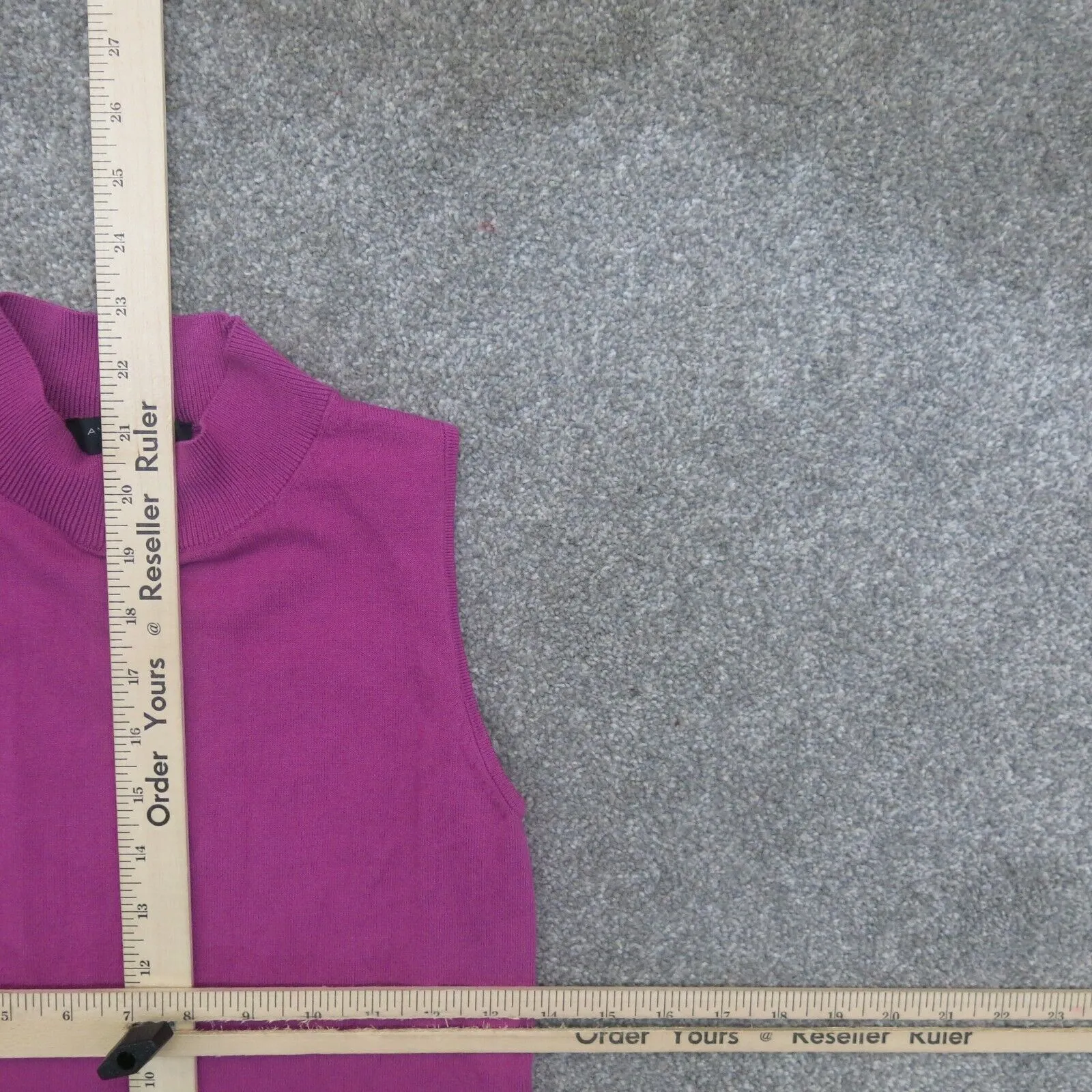 Ann Taylor Women Vest Sweater Knitted Sleeveless Mock Neck Pink Size X Small