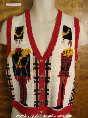 Awesome 80s Nutcrackers Ugly Christmas Jumper Vest