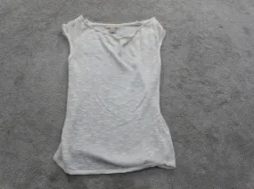 Banana Republic Womens Pullover Vest Sweater Knitted Sleeveless White Size XS