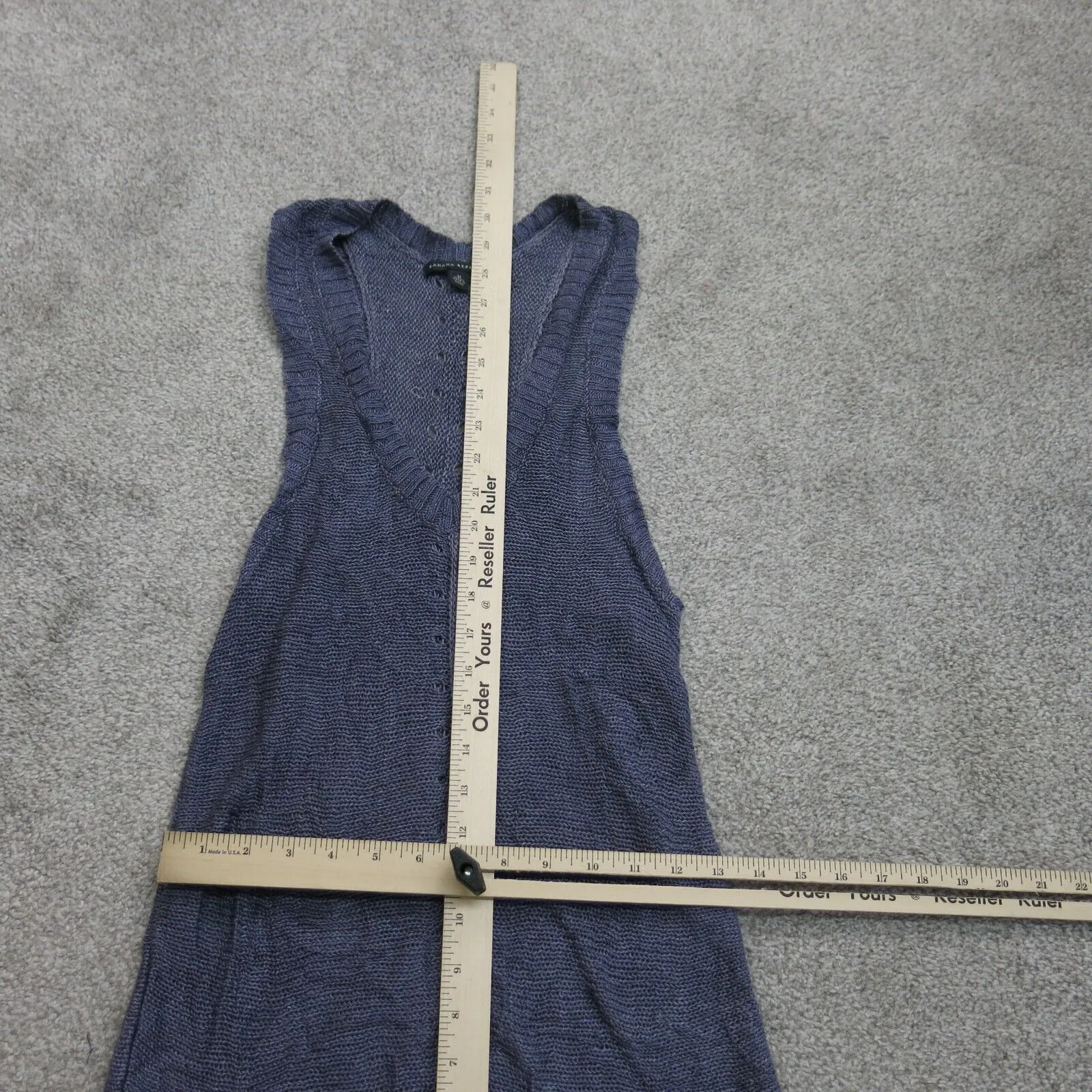 Banana Republic Womens Vest Knitted Sweater Sleeveless Purple Size Medium