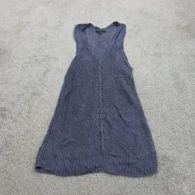 Banana Republic Womens Vest Knitted Sweater Sleeveless Purple Size Medium