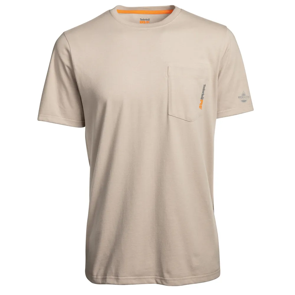 BASE PLATE BLENDED SHORT SLEEVE T-SHIRT - 278-Sandstone | Timberland PRO TB0A1HNS
