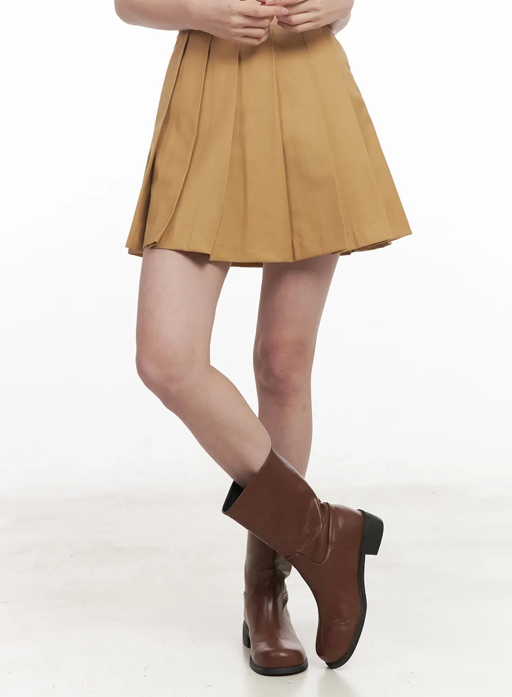 Basic Pleated Mini Skirt  CM512