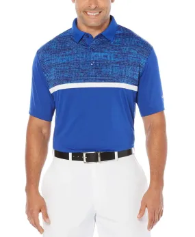 Big & Tall Opti-Dri Textured Color Block Polo