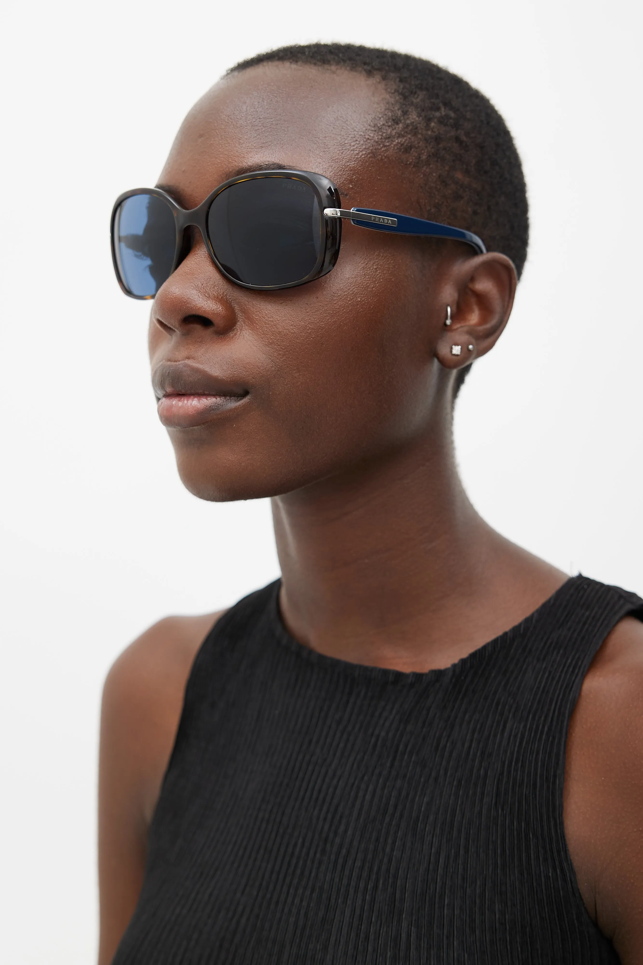 Brown & Blue Conceptual 2AU-1V1 Sunglasses