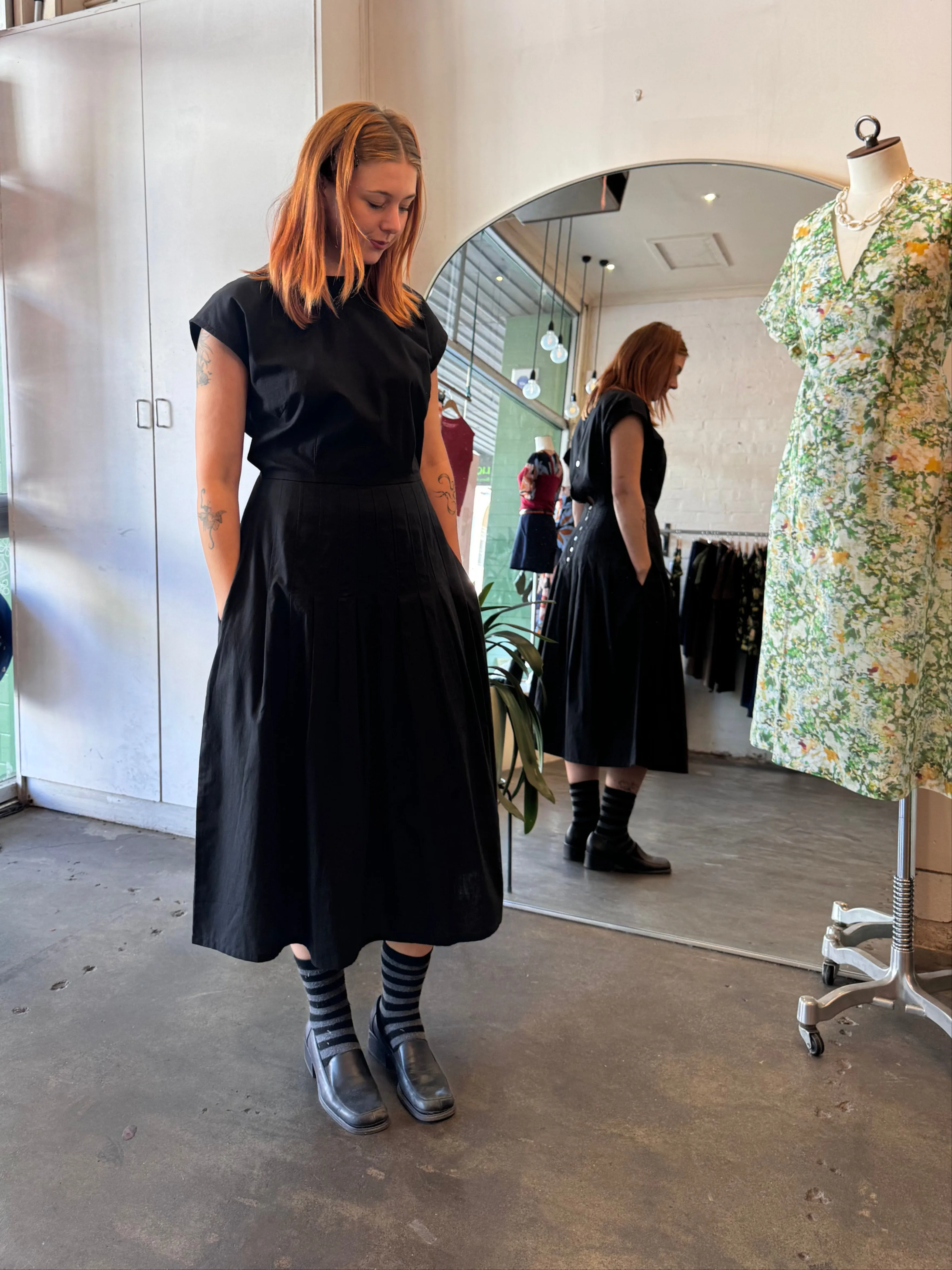 Buttoned Picnic Dress