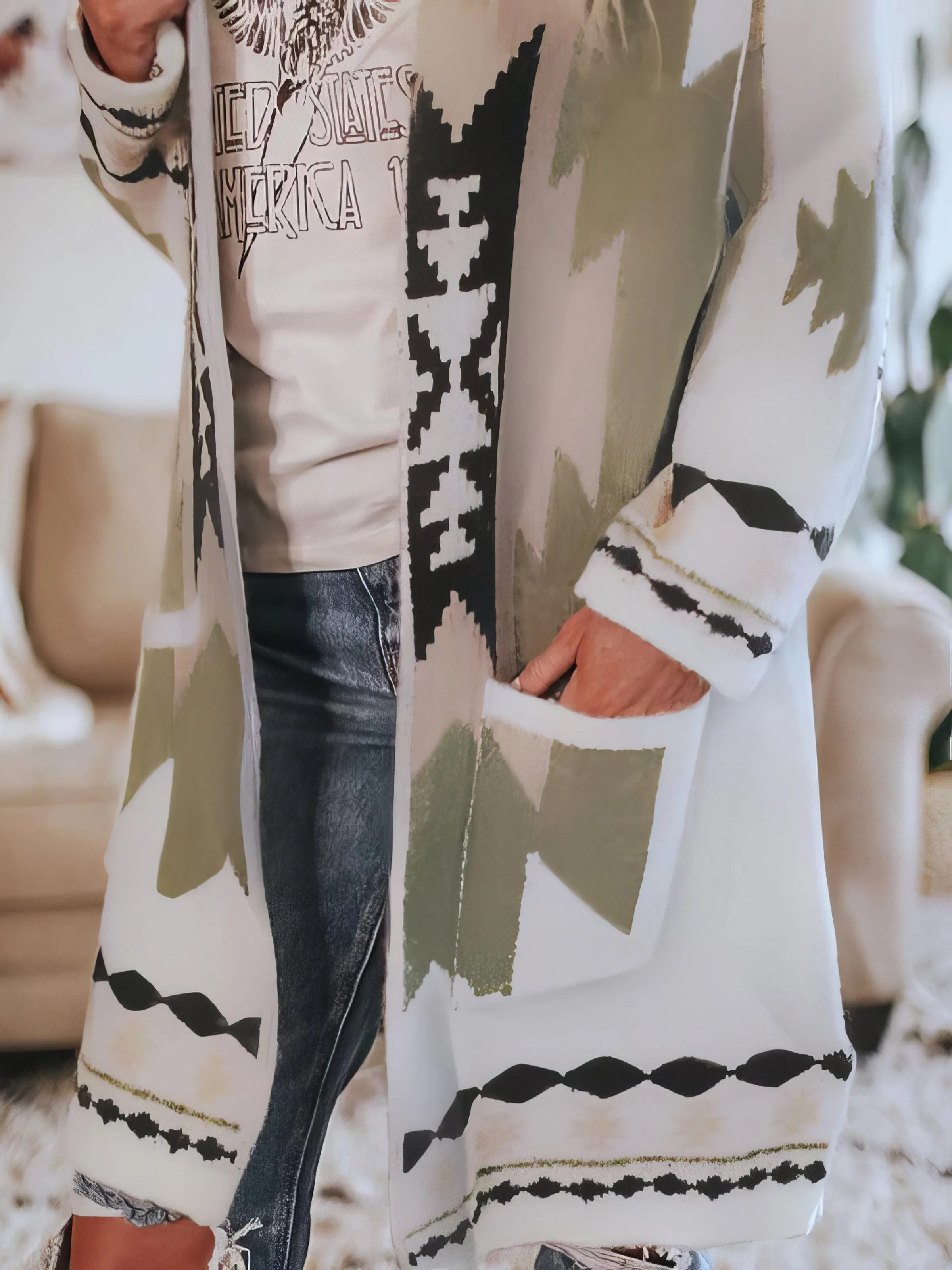 Casual Longline Cardigan