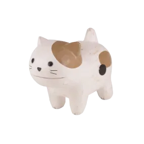 Cat White Brown - Card Holder