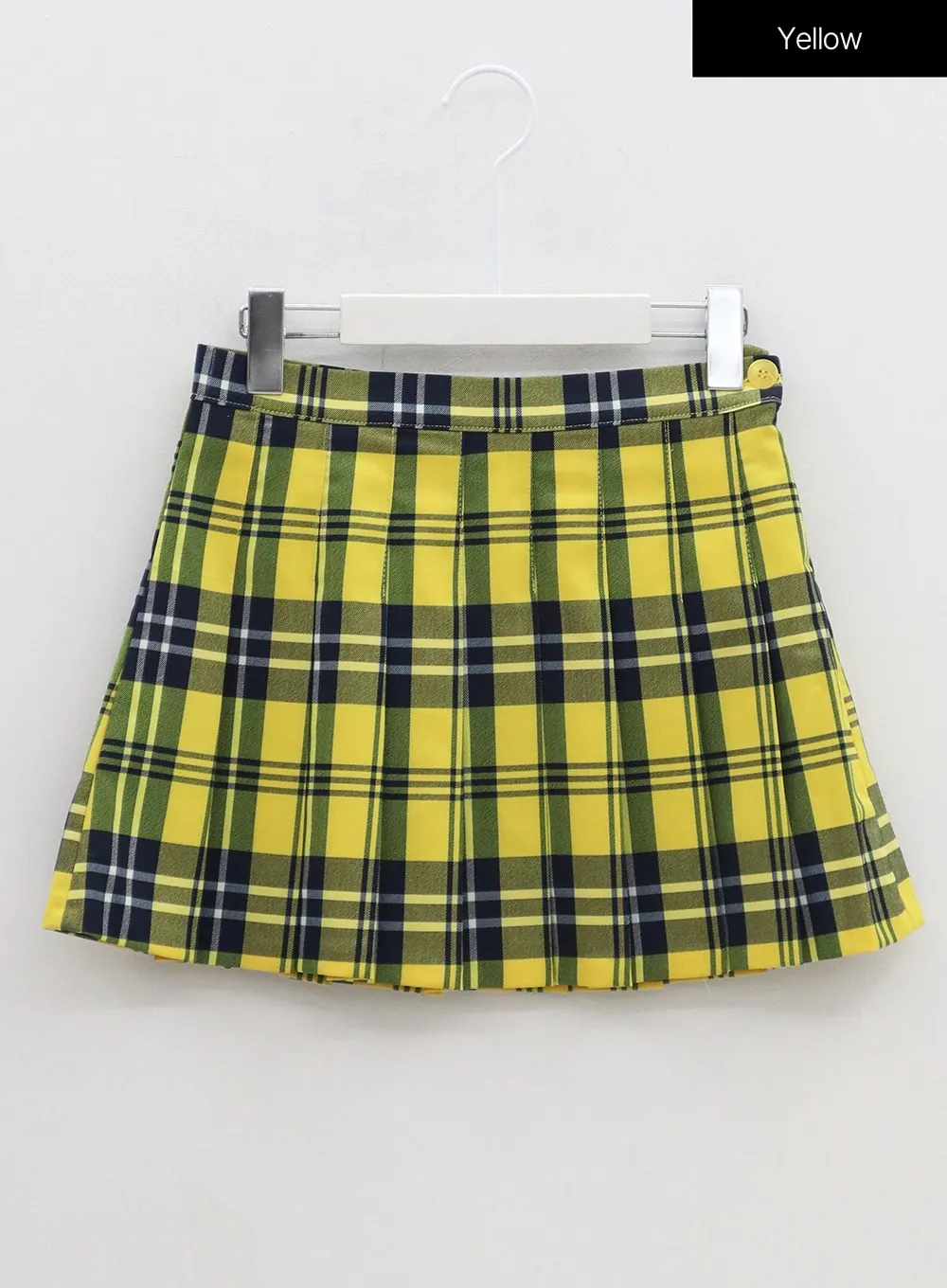 Check Pattern Pleated Mini Skirt BM304
