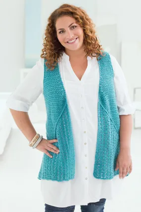 Curvy Girl® Drapey Vest (Crochet)
