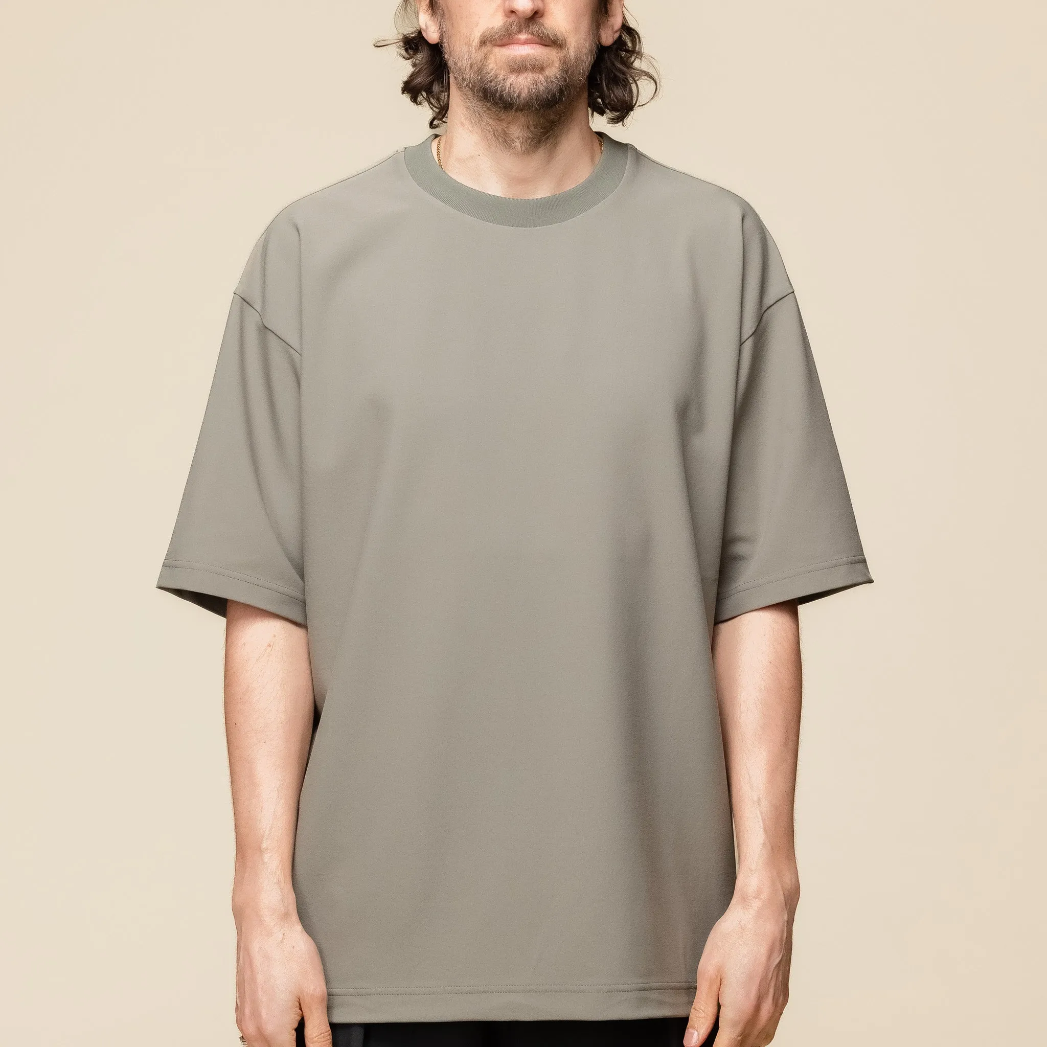 Descente IO - Tech Half Sleeve T-Shirt - Ash Green