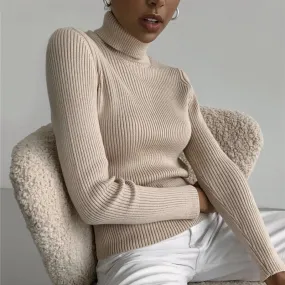 DressBetty - Basic Turtleneck Knitted Top