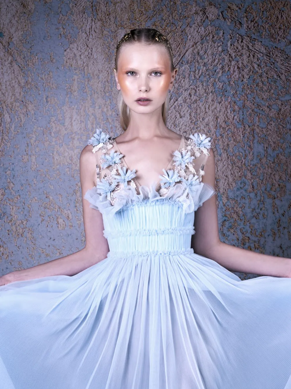 EMBELLISHED LONG DRESS