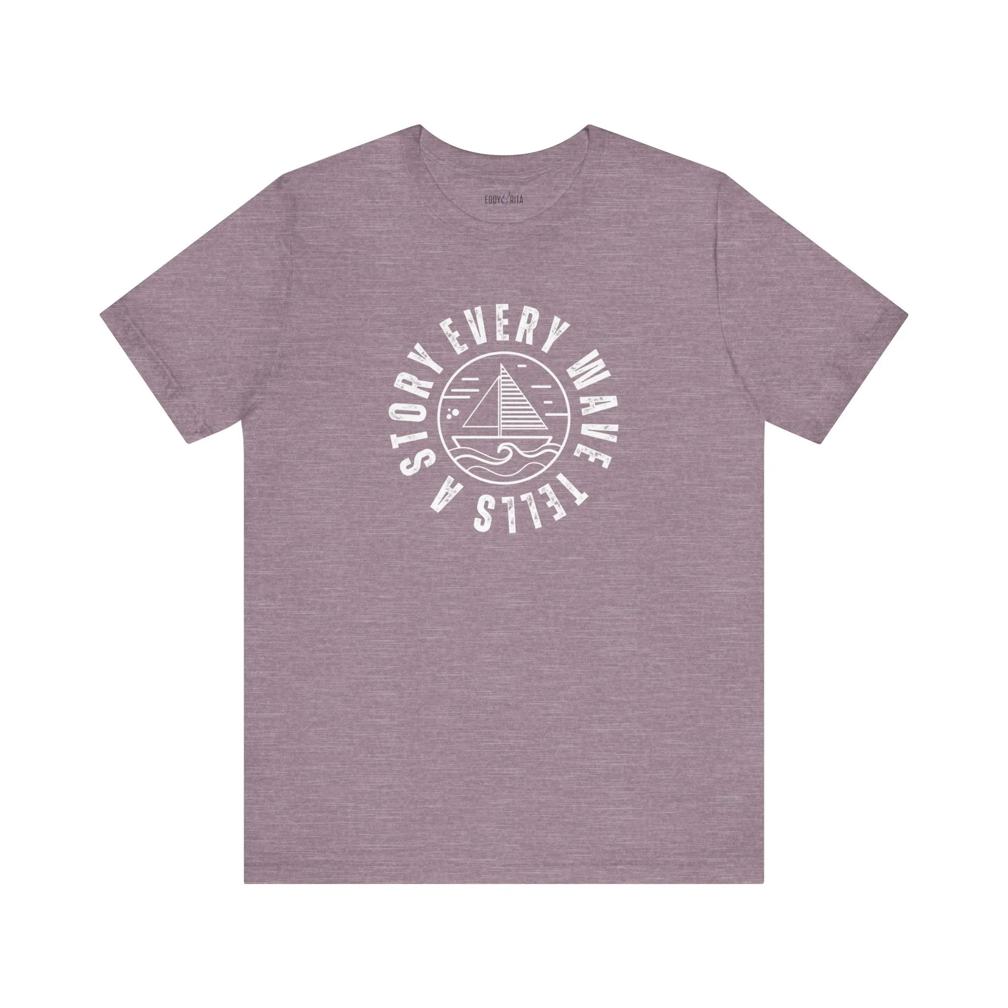 Every Wave Tells a Story Men's Bella Canvas Tee - Coastal Narrative Comfort