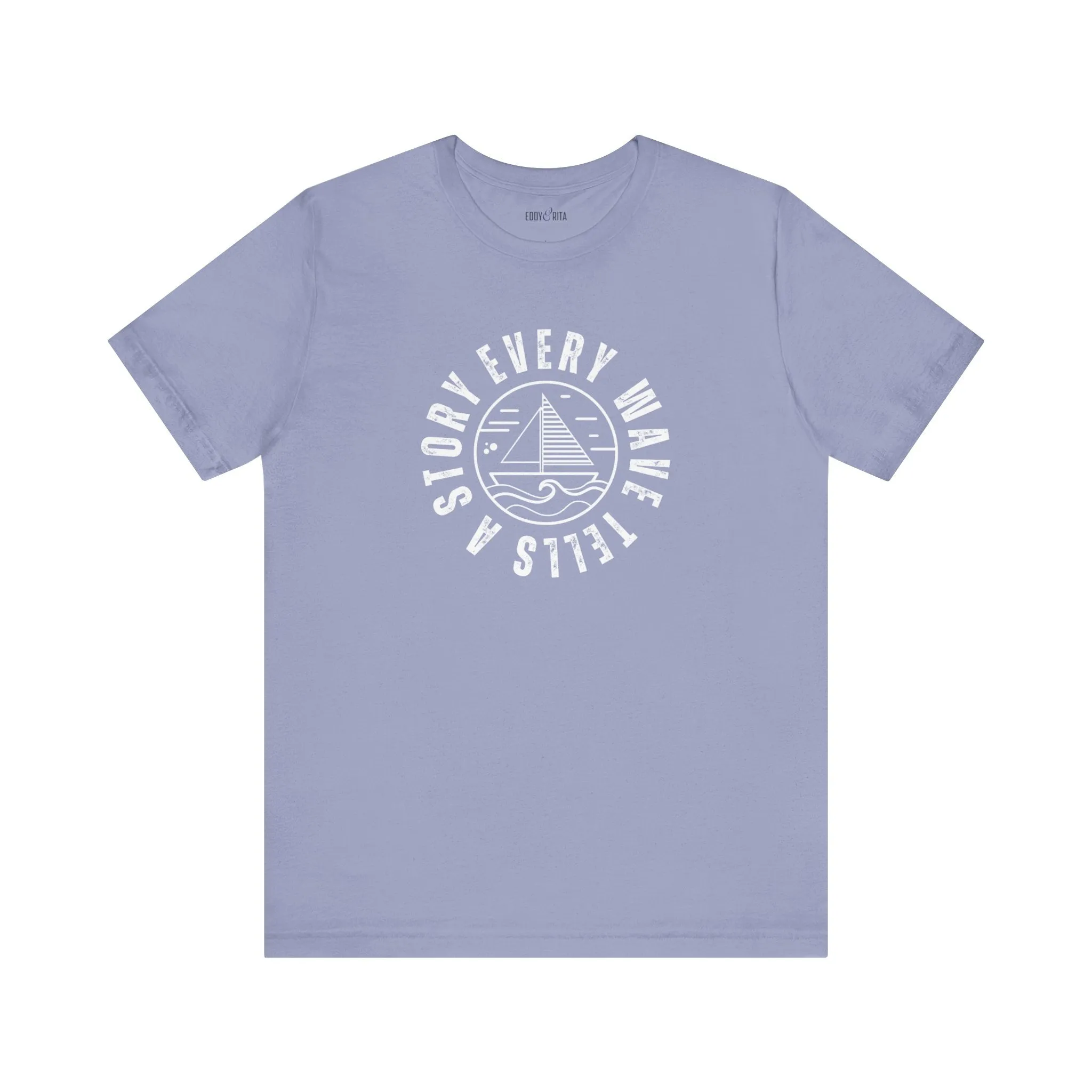 Every Wave Tells a Story Men's Bella Canvas Tee - Coastal Narrative Comfort