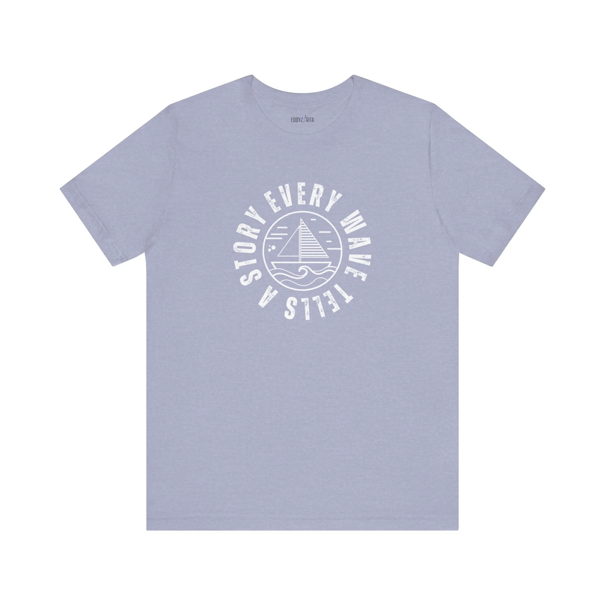 Every Wave Tells a Story Men's Bella Canvas Tee - Coastal Narrative Comfort