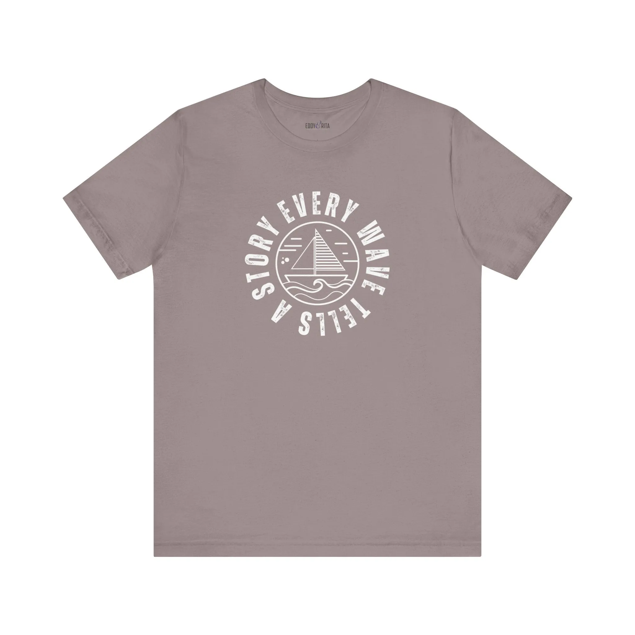 Every Wave Tells a Story Men's Bella Canvas Tee - Coastal Narrative Comfort