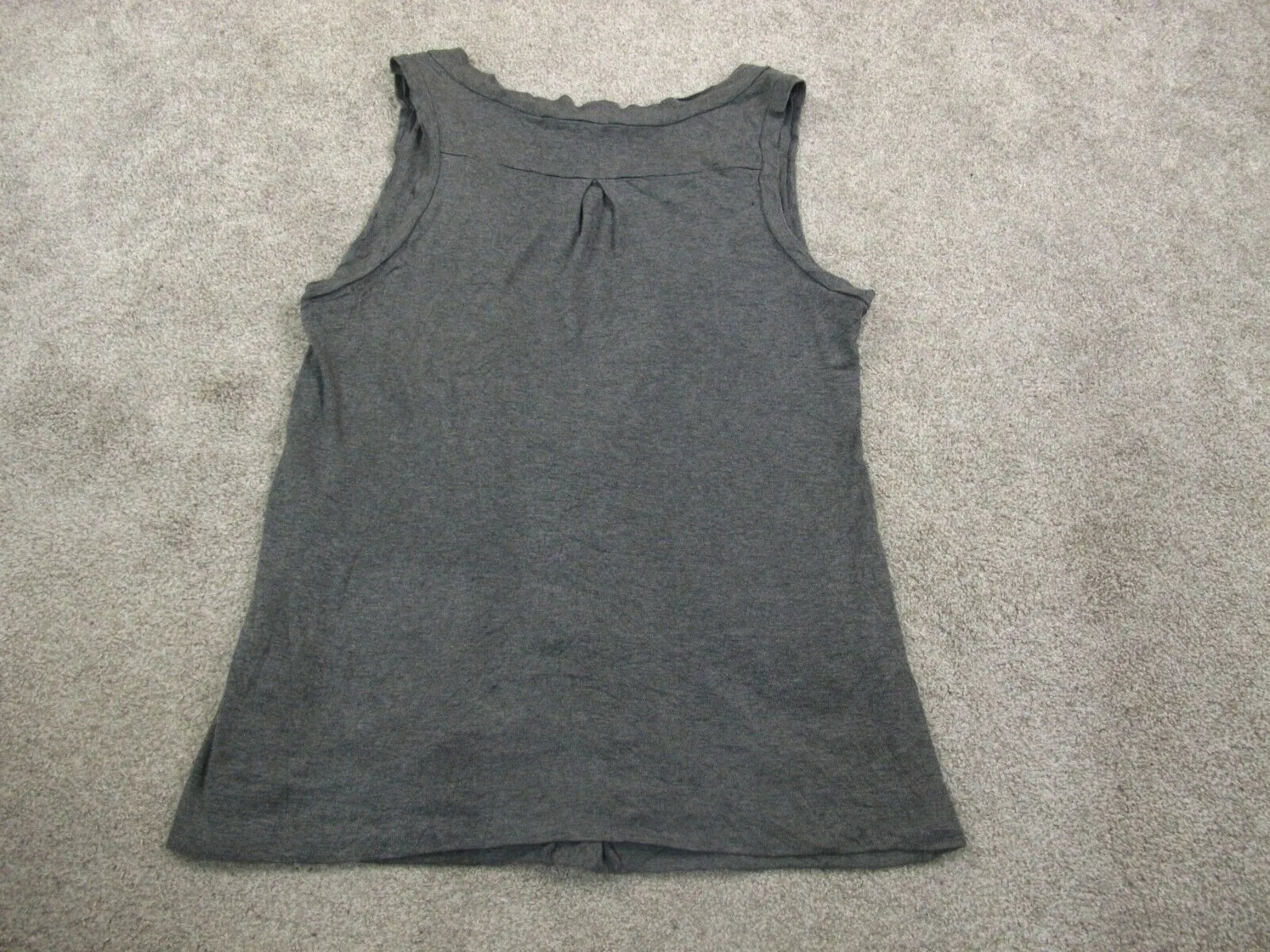 Express Womens Vest Cardigan Sweater Knitted Sleeveless Dark Gray Size Small