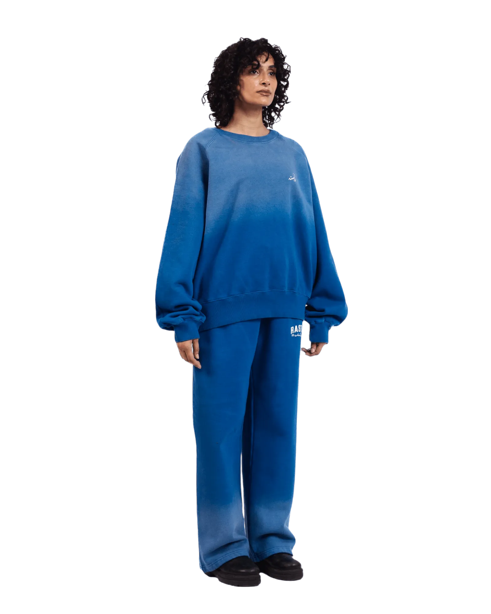 FADED BLUE LOGO SWEATSHIRT (v2)