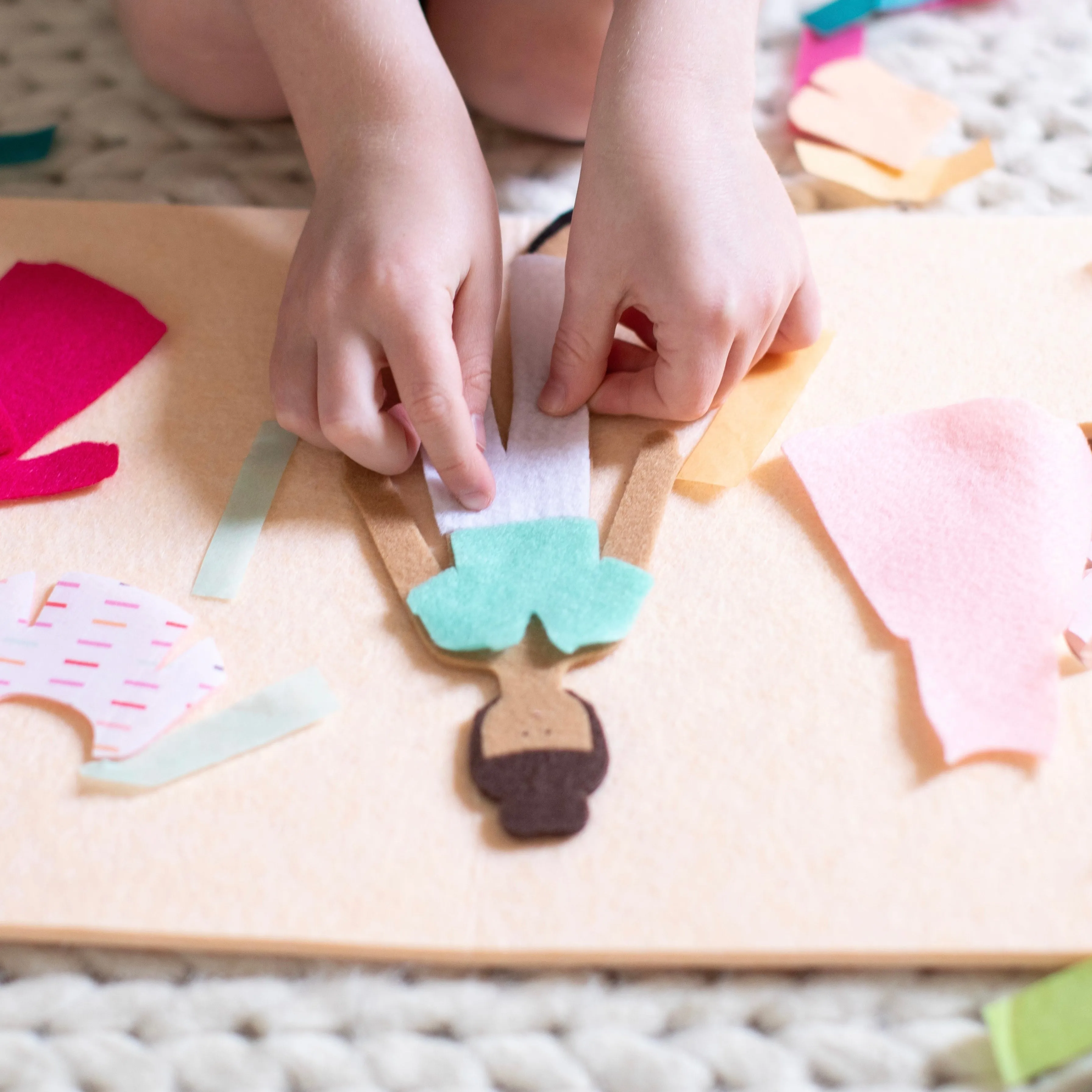 felt doll storytelling set