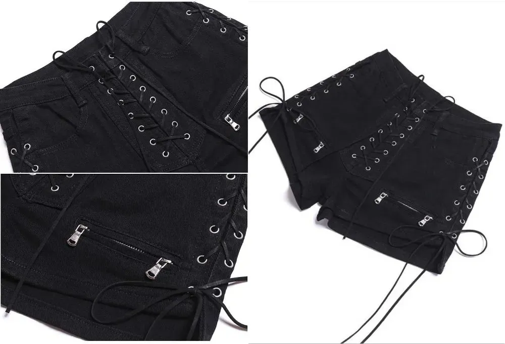 Funki Buys | Shorts | Women's Gothic Denim Summer Shorts