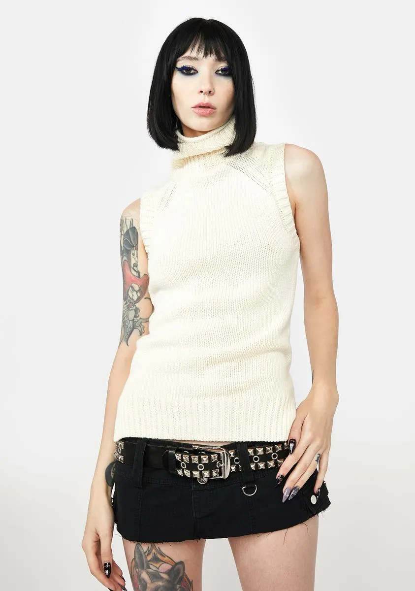 Get Real Turtle Neck Tank Top
