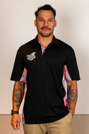 Guiding Light NAIDOC 2024 Black Bamboo (Simpson) Unisex Polo Shirt