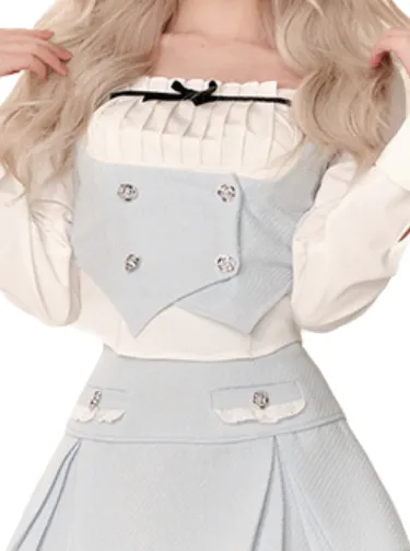 Ice Skirt Pear Shirt Double Mint Vest