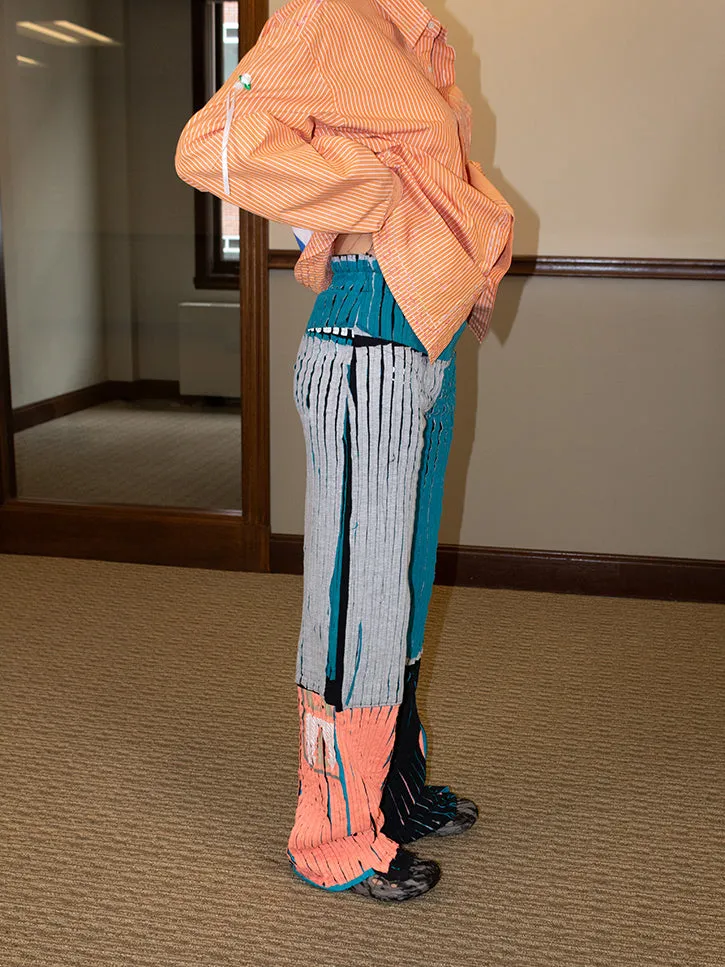 JRAT 3T Pant, Black/Teal/Grey/Salmon