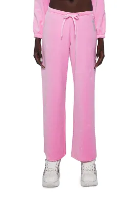 Keep It Glossy Velour Sweatpants