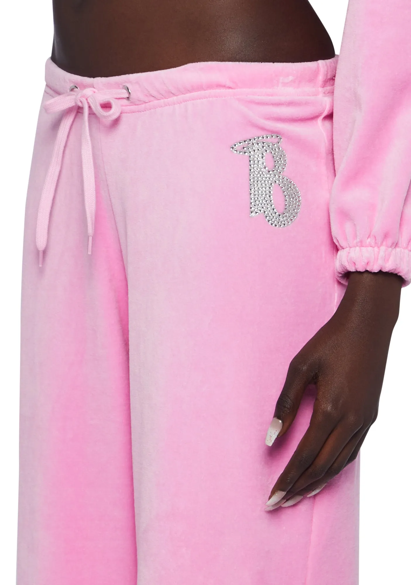 Keep It Glossy Velour Sweatpants