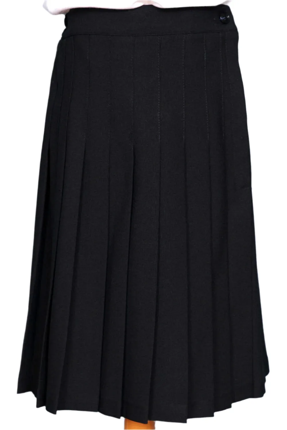 Kids Black Knife Pleated School uniforms Skirt Regular/Long