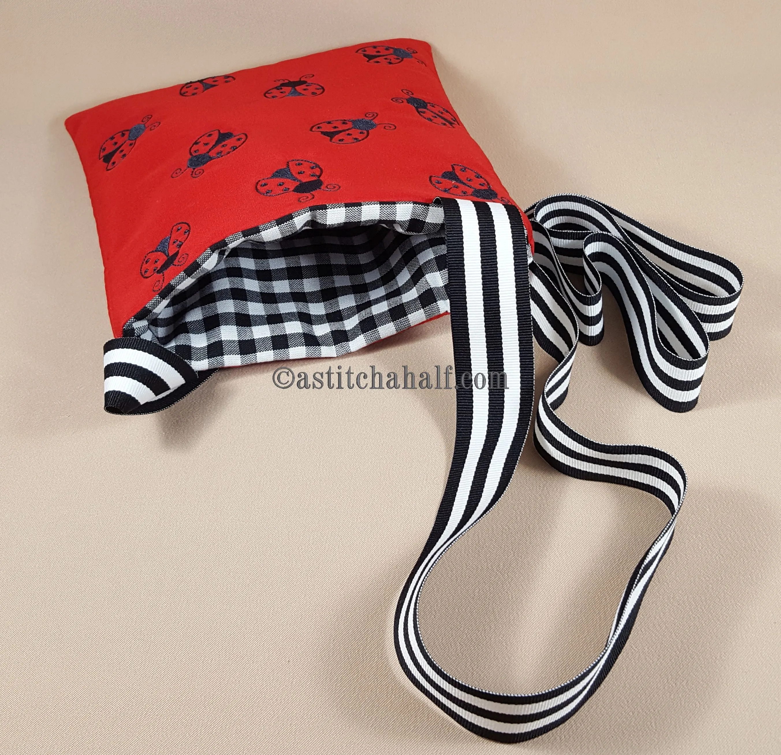 Ladybug Monochrome Cross Body Bag