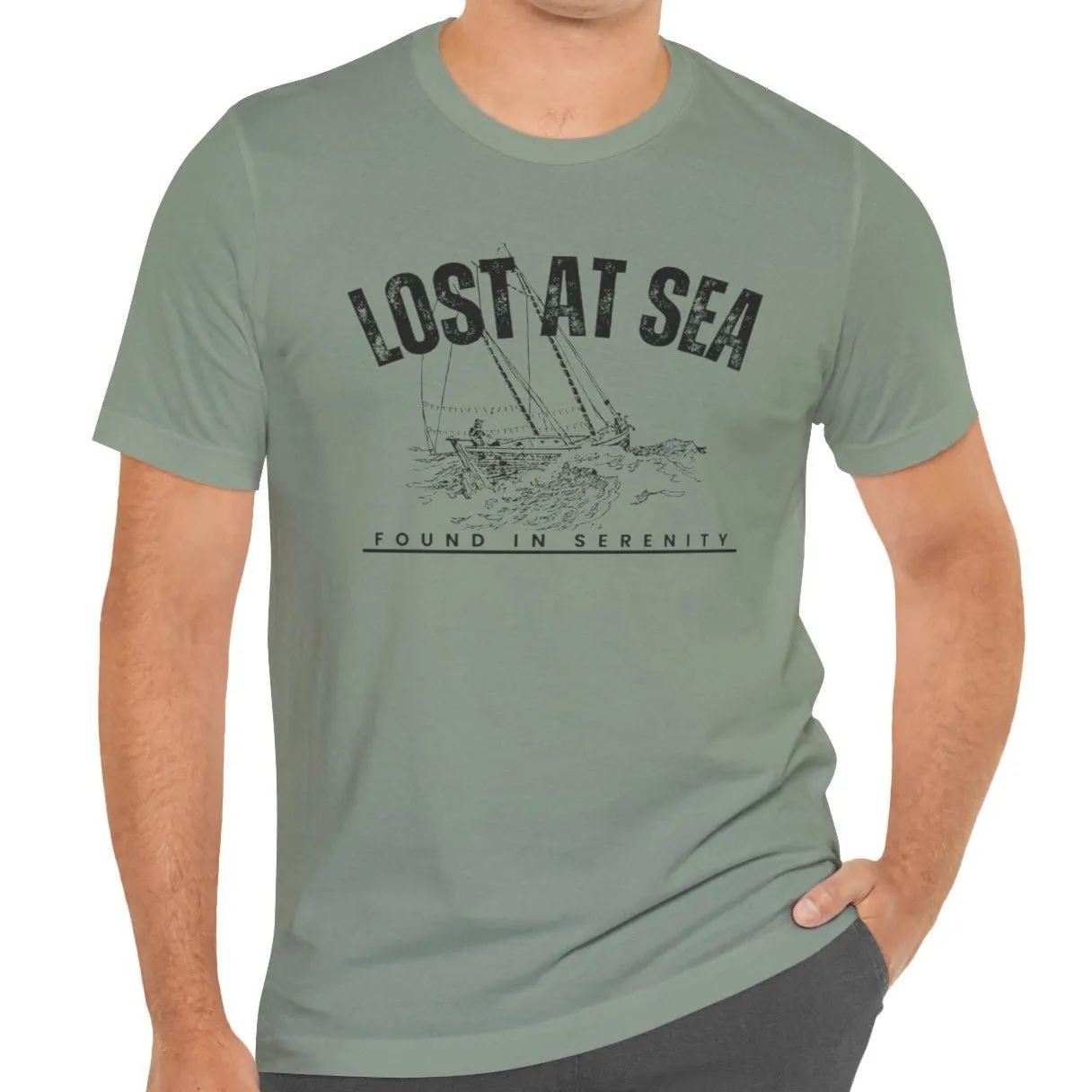 Lost at Sea" Men's Bella Canvas T-Shirt