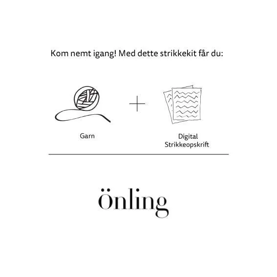 Marehalm shawl by Önling, No 20   Silk mohair knitting kit