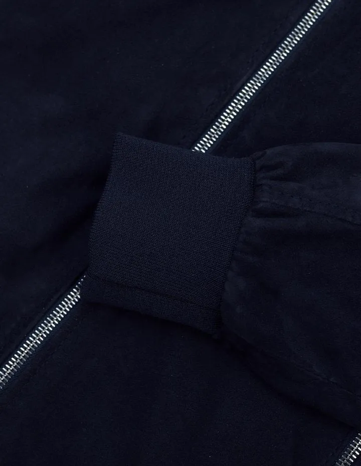MCKINNON SUEDE LAMB LEATHER JACKET NAVY
