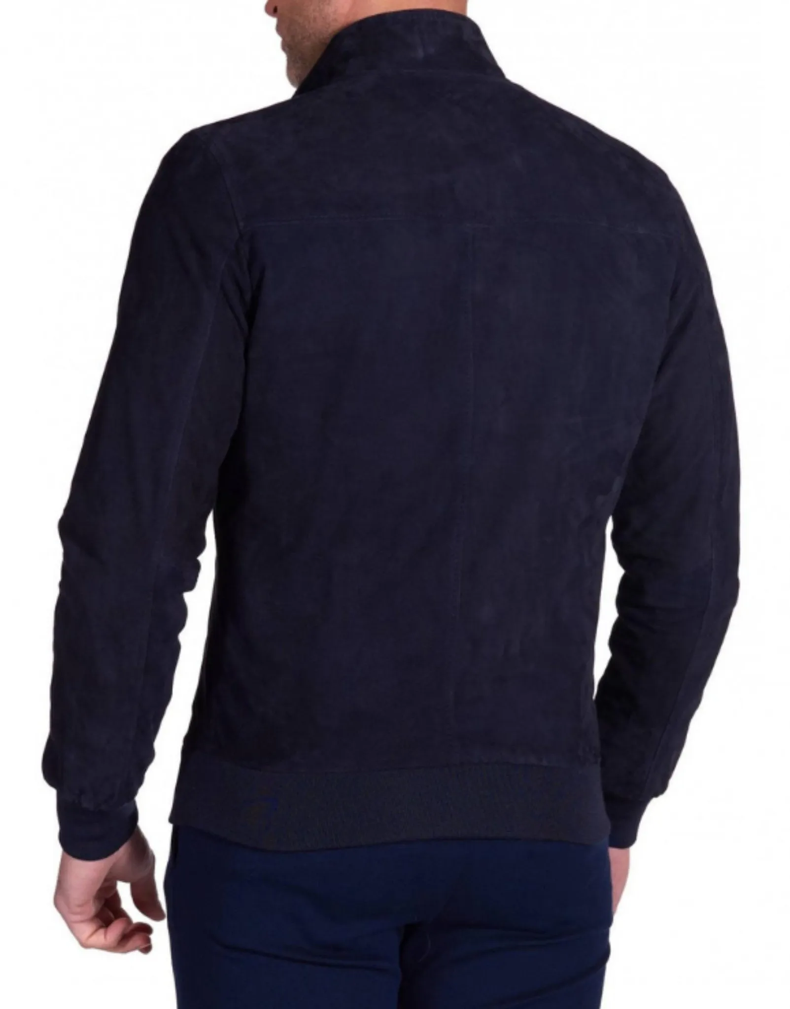 MCKINNON SUEDE LAMB LEATHER JACKET NAVY