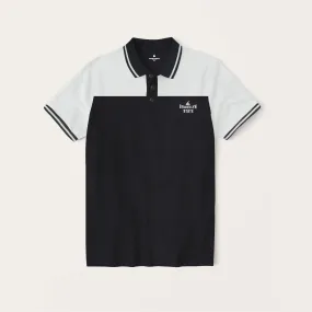 MEN'S BLACK TIPPING POLO SHIRT