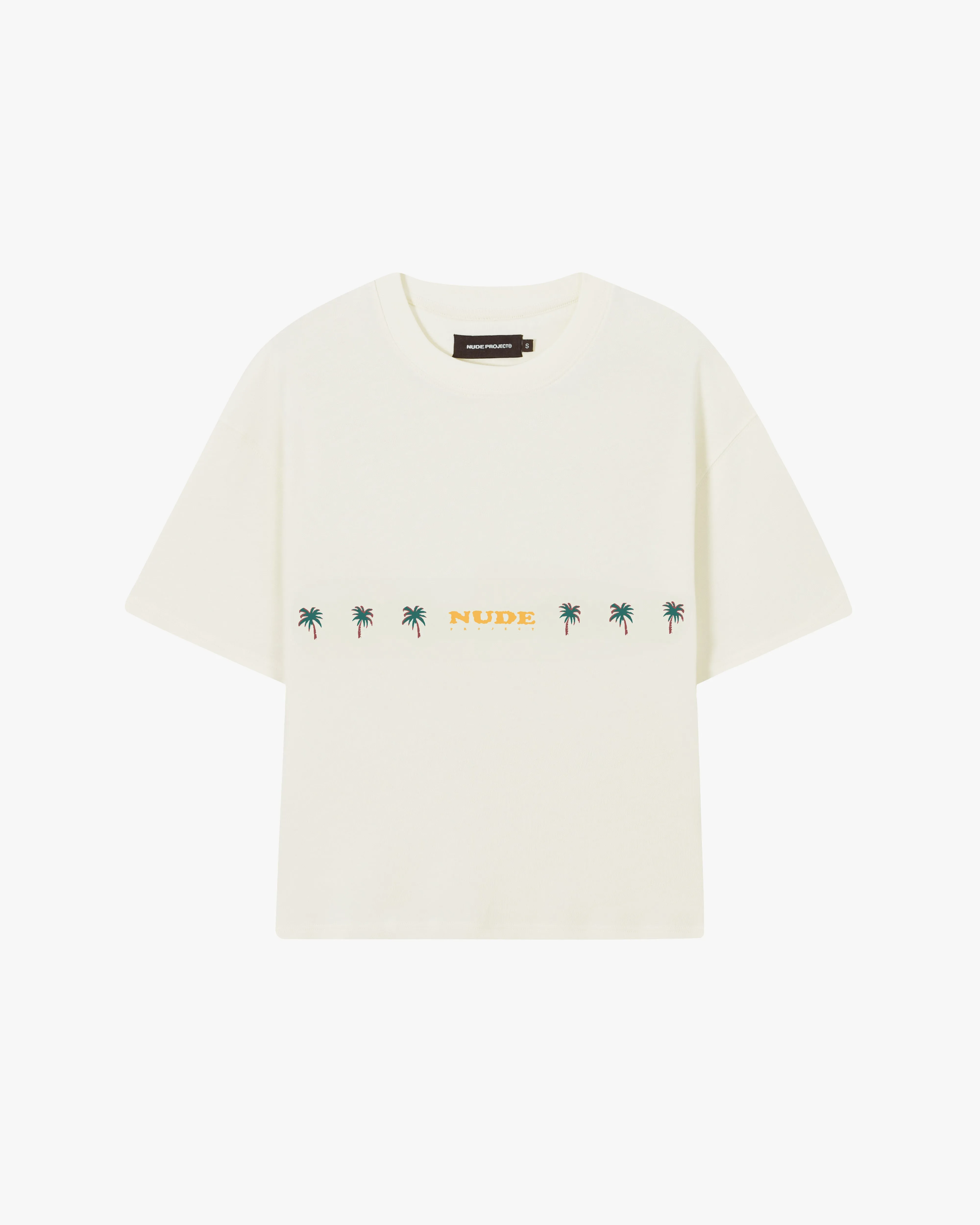 PALM BEACH CROPPED TEE MARSHMALLOW