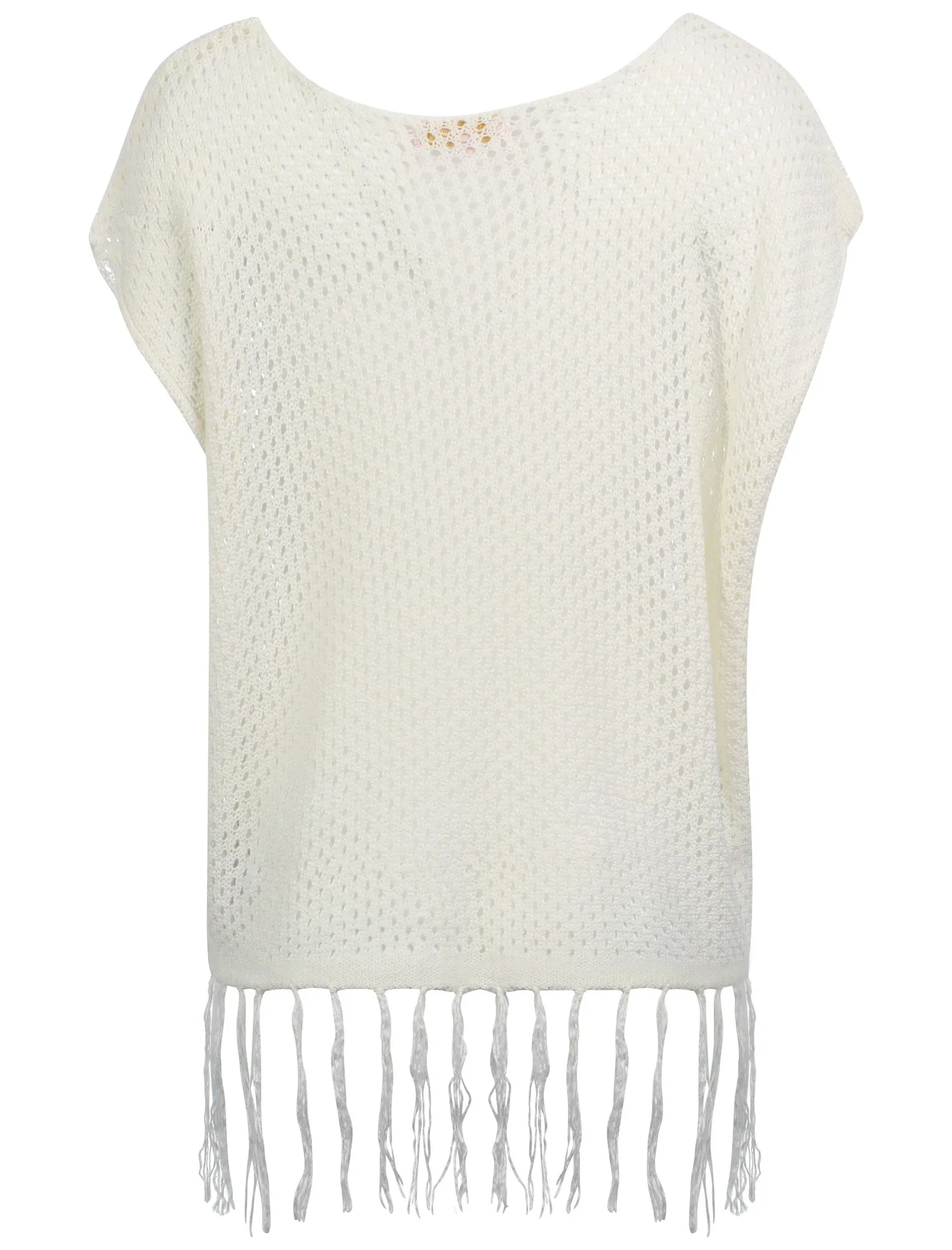 Plum Tree Khan white knitted vest