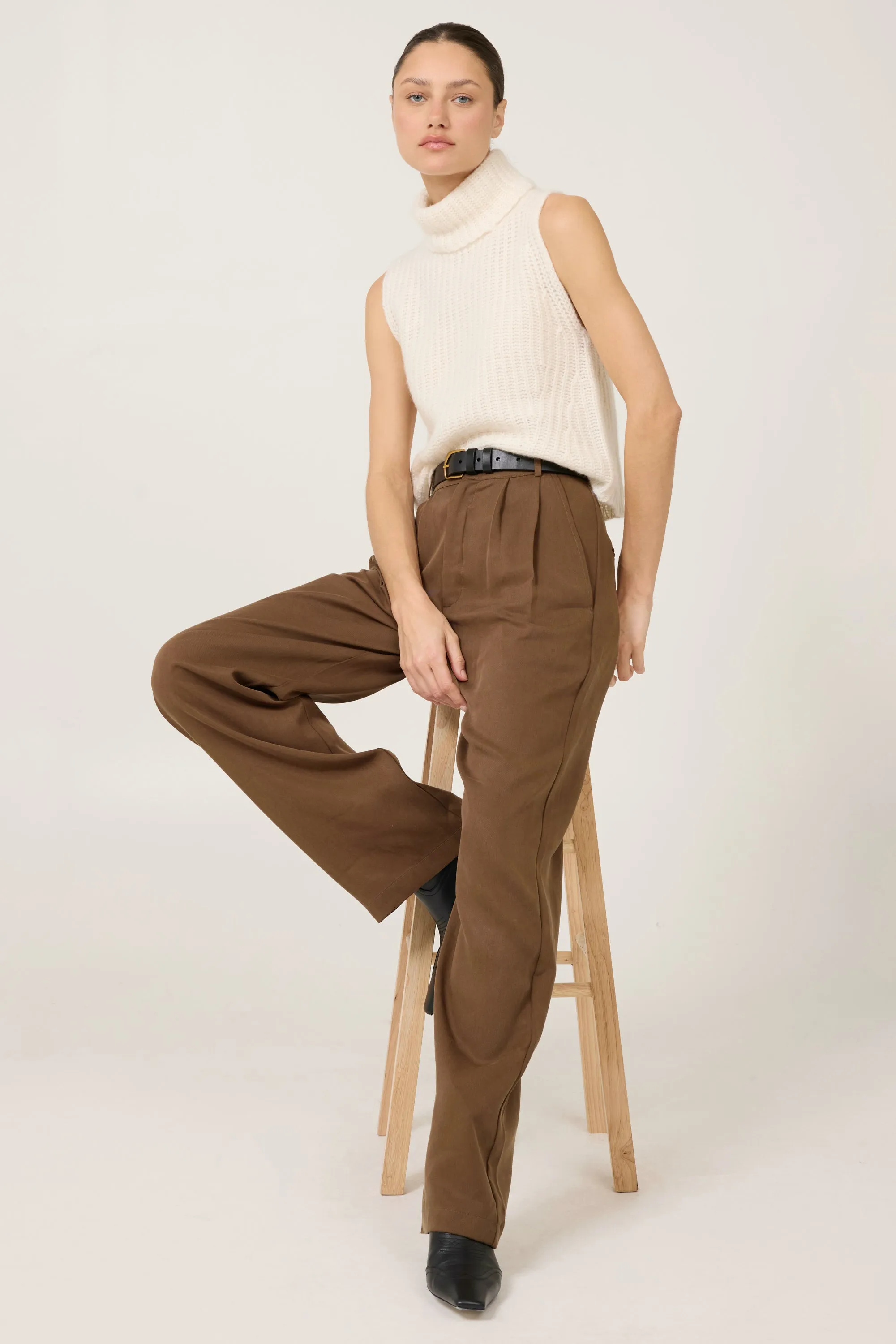 Polly Cashmere Vest - Ivory