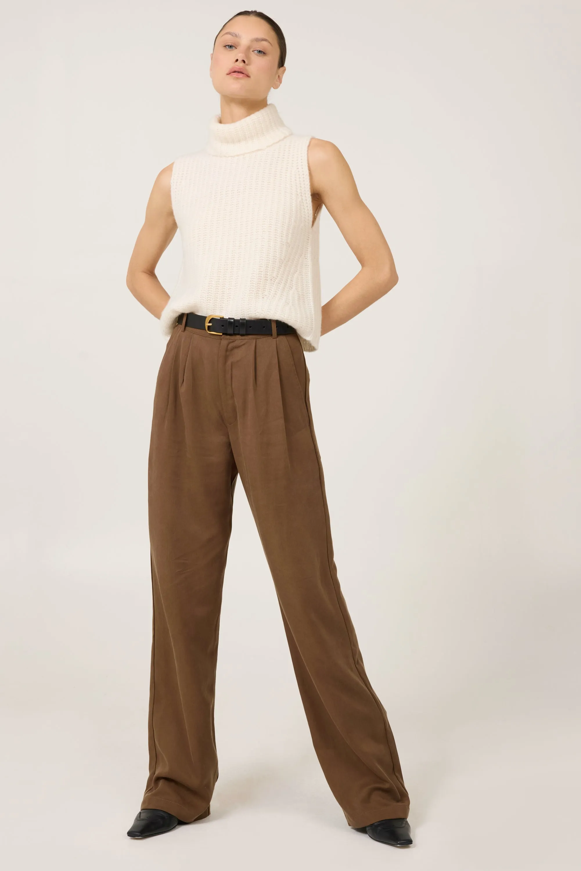 Polly Cashmere Vest - Ivory
