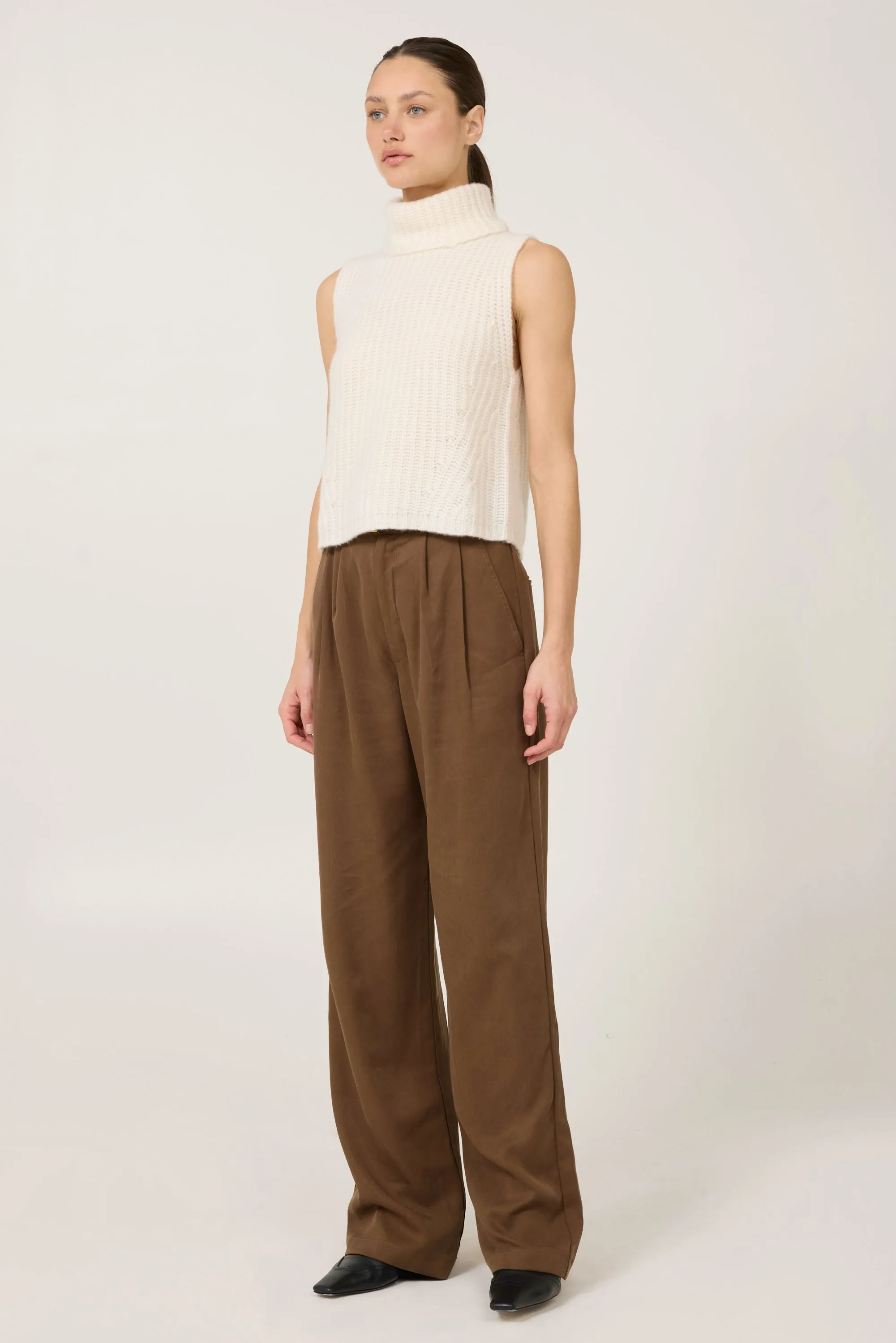 Polly Cashmere Vest - Ivory