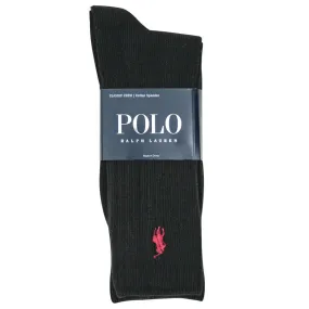 Polo Black Classic Crew Socks (Men's)