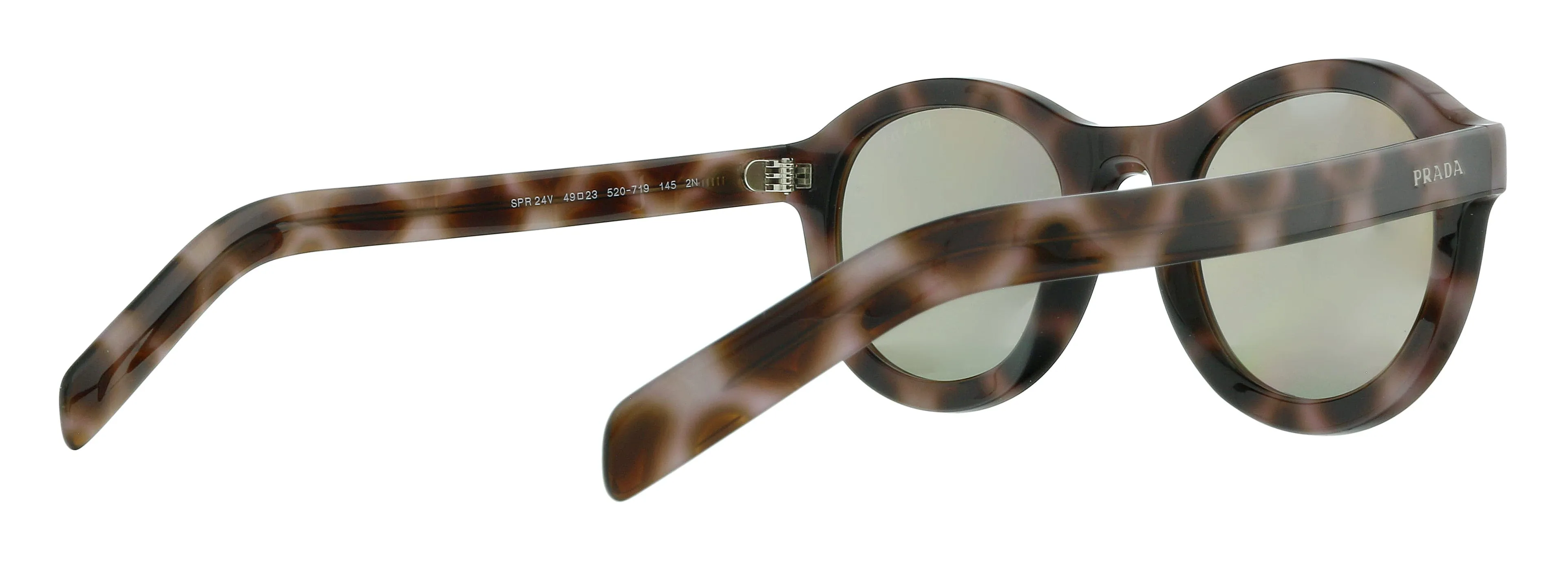 Prada 0PR 24VS 520719 Conceptual Havana  Round Sunglasses