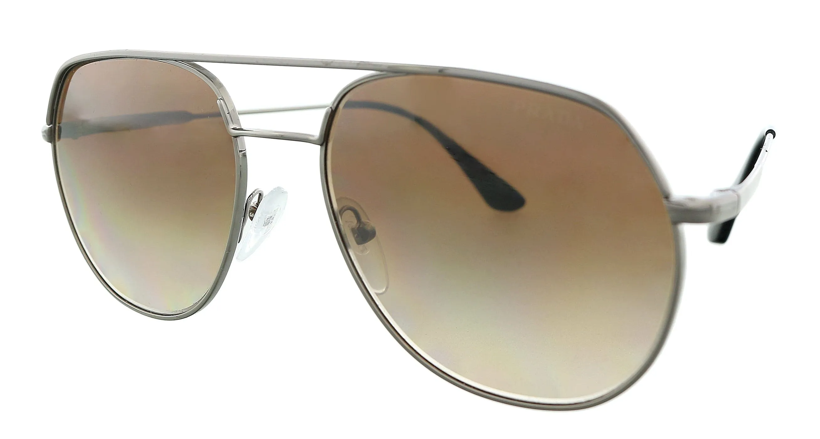 Prada 0PR 55US 5AV6S1 Conceptual Gunmetal Aviator Sunglasses